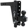 adjustable ball mount 12000 lbs gtw 22000 bulletproof hitches 2-ball for 2 inch hitch - 9-1/4 drop 9-1/2 rise 22 000