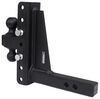 adjustable ball mount 2 inch 2-5/16 two balls bulletproof hitches 2-ball for hitch - 9-1/4 drop 9-1/2 rise 22 000 lbs