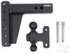 adjustable ball mount 2 inch 2-5/16 two balls bulletproof hitches 2-ball for 2-1/2 hitch - 6 drop/rise 36 000 lbs