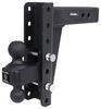 adjustable ball mount drop - 9 inch rise bulletproof hitches 2-ball for 2-1/2 hitch 9-1/4 22 000 lbs