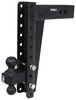 adjustable ball mount drop - 15 inch rise 14 bulletproof hitches 2-ball for 3 hitch 15-1/4 14-1/4 22k