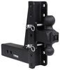 adjustable ball mount 2 inch 2-5/16 two balls bulletproof hitches 2-ball for 3 hitch - 9-1/4 drop 8-1/4 rise 22 000 lbs