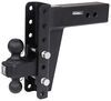 adjustable ball mount drop - 9 inch rise 8 bulletproof hitches 2-ball for 3 hitch 9-1/4 8-1/4 22 000 lbs