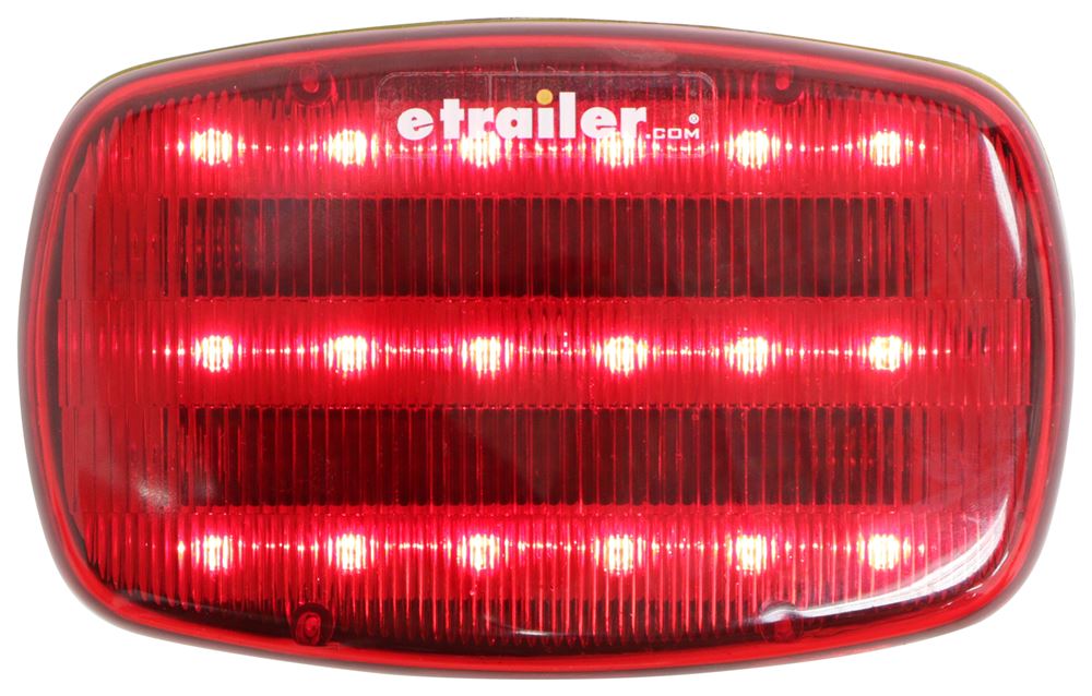 Red LED Safety Light with Heavy Duty Magnets Custer Emergency Vehicle Lights  HF18R-HD