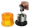 beacon custer rotating amber warning light - sae class iii led cordless magnet mount