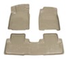 all seats contoured husky liners weatherbeater custom auto floor - front and rear tan