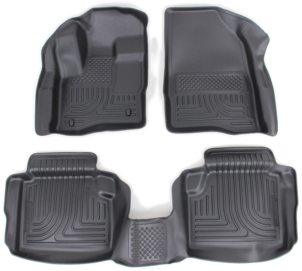 Husky Liners WeatherBeater Custom Auto Floor Liners Front and Rear Black Husky Liners Floor