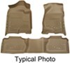 all seats contoured husky liners weatherbeater custom auto floor - front and rear tan