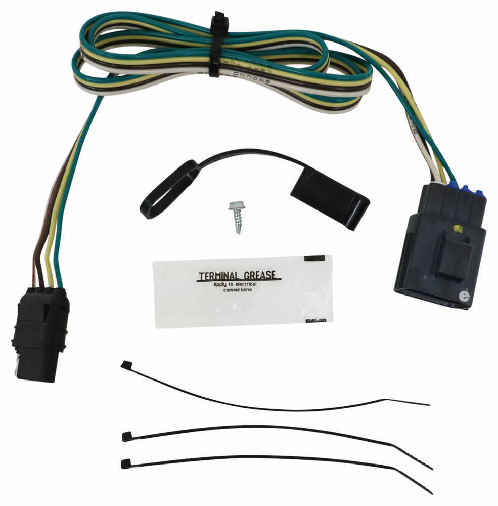 Hopkins Plug In Simple Wiring Harness For Factory Tow Package 4 Pole Flat Trailer Connector 