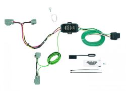 Hopkins Plug-In Simple Vehicle Wiring Harness with 4-Pole Flat Trailer Connector                    