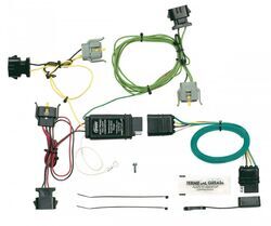 Hopkins Plug-In Simple Vehicle Wiring Harness with 4-Pole Flat Trailer Connector                    