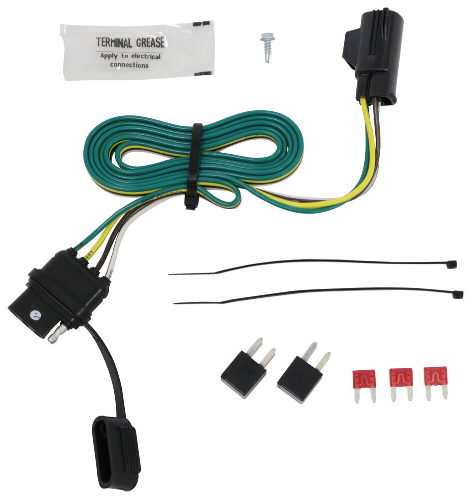 Hopkins Plug-In Simple Vehicle Wiring Harness with 4-Pole Flat Trailer Connector Hopkins Custom ...