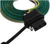 Hopkins Plug-In Simple Vehicle Wiring Harness with 4-Pole Flat Trailer Connector Custom Fit HM11143175