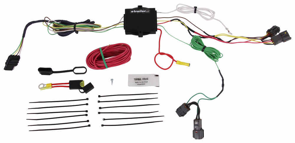 Hopkins Plug-In Simple Vehicle Wiring Harness with 4-Pole Flat Trailer Connector 4 Flat HM11143955