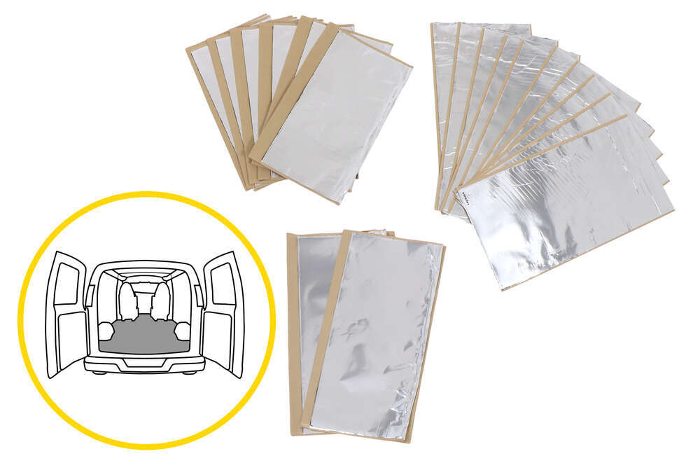 HushMat Van Floor and Firewall Insulation Kit for Ford Transit Connect or Ram ProMaster City - HM27FR