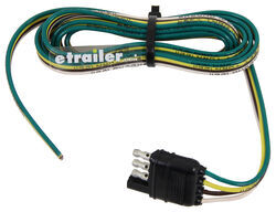 Hopkins Wiring Harness with 4-Pole Flat Trailer Connector - Trailer End - 6' Long - HM38168