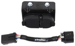 7- and 4-Pole Trailer Connector Socket w/ Mounting Bracket, Chrysler/Dodge OEM Plug Adapter - HM40975-11933