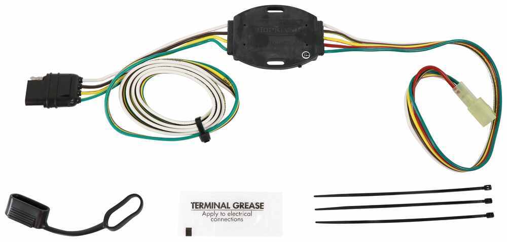 Hopkins Plug-In Simple Vehicle Wiring Harness with 4-Pole Flat Trailer Connector Custom Fit HM41245