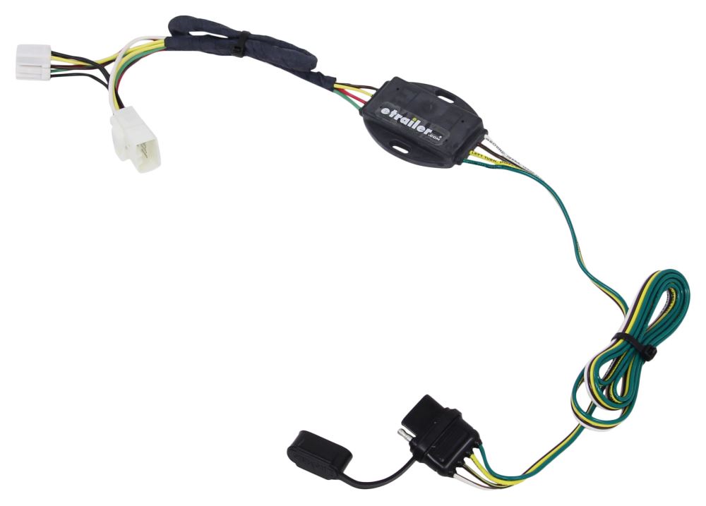 2000 Jeep Cherokee Hopkins Plug-In Simple Vehicle Wiring Harness with 4-Pole Flat Trailer Connector 2000 Jeep Grand Cherokee Trailer Wiring Harness