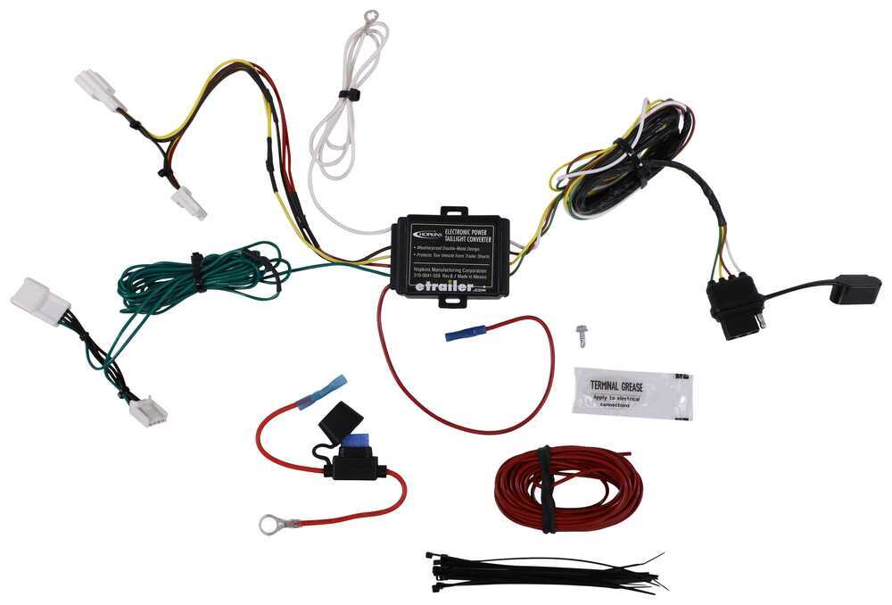 Hopkins Plug-In Simple Vehicle Wiring Harness with 4-Pole Flat Trailer