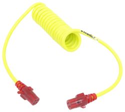 Hopkins Heavy-Duty Trailer Coiled Extension - 4-Pole Round - with Nite-Glow - HM47045