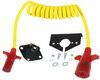 tow bar wiring adapters hopkins nite-glow extension cord w/ socket - coiled 7-way rv to 6-way round 8' long