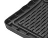 semi-custom fit plastic hopkins auto floor mats - pvc front/rear black