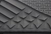 semi-custom fit flat hopkins auto floor mats - pvc front/rear black