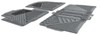 semi-custom fit flat hopkins auto floor mats - pvc front/rear gray