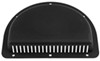 replacement vent exterior half-moon trailer for 3 inch diameter hole - black