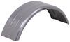 no step steel single axle trailer fender - rounded edges ribbed 8 inch wheels qty 1