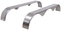 Tri-Axle Teardrop Trailer Fenders - Rounded Edges - Steel - 14" to 15" Wheels - Qty 2 - HP37VR