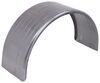no step steel single axle trailer fender for enclosed - ribbed 15 inch to 16 wheels qty 1