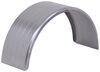 no step steel single axle trailer fender for enclosed trailers - ribbed 15 inch wheels qty 1