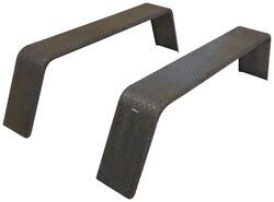 Tandem Axle Jeep Style Trailer Fenders - Cold Rolled Steel - Qty 2 - HP62VR