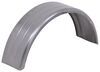 no step steel single axle trailer fender - rounded edges ribbed 8 inch to 12 wheels qty 1