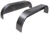 no step steel tandem axle trailer fenders w/ backing plates - qty 2