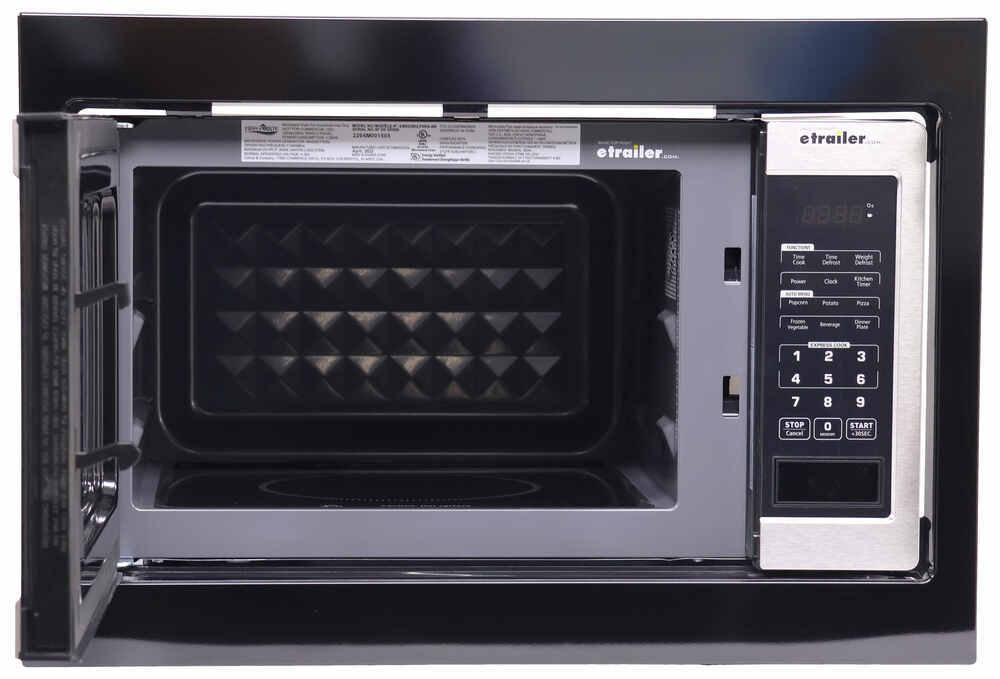 High Pointe 1.5 Cubic Ft Capacity Microwave Stainless Steel