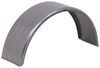 no step steel single axle trailer fender for enclosed - ribbed 14 inch to 15 wheels qty 1