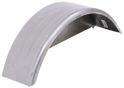 Single Axle Trailer Fender w/ Backing Plate - Ribbed Steel - 13" to 14" Wheels - Qty 1 - HP97FR