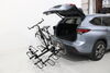 2023 toyota highlander  folding rack tilt-away 4 bikes on a vehicle