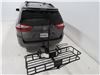 2015 toyota sienna  platform rack with cargo basket fits 2 inch hitch on a vehicle