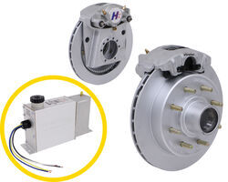 Hydrastar Disc Brake Kit w/ Actuator for Single Axle Trailers - 13" Hub/Rotor - 8 on 6-1/2 - 7K - HSE7K-S1