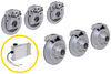disc brakes hub and rotor hydrastar brake kit w/ actuator for triple axle trailers - 13 inch hub/rotor 8 on 6-1/2 7k
