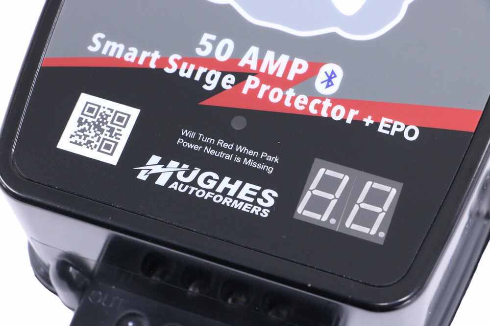 50 Amp Bluetooth Surge Protector - Portable - Hughes Autoformers