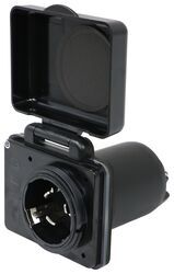 Hughes Autoformers Safe View Smart Power Inlet - 50 Amp - LED - Black                               