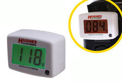 Hughes Autoformers AC Digital Voltmeter - Color Changing Display - HU28FR