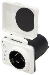 Hughes Autoformers Safe View Smart Power Inlet - 50 Amp - LED - White - HU86VR