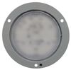 Opti-Brite LED RV Dome Light - 500 Lumens - Flange Mount - 4" Round - Clear Lens