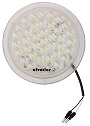 Opti-Brite Low Profile LED RV Dome Light - 390 Lumens - Round - Clear Lens - 12V/24V - ILL39CB